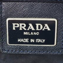 プラダ 三角ロゴプレート PRADA MLANO ナイロン ブラック バックパック リュックサック[59-XV7_画像7