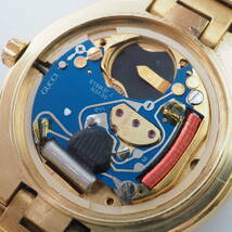 グッチ 9200L GUCCI デイト SS クォーツ ゴールド×ブラック 黒文字盤 レディース 女性 腕時計[0071069-AH5_画像9