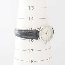 フェンディ 210L 04.00 FENDI デイト SS クォーツ シルバー 革ベルト レディース 女性 腕時計[055-061-AX8_画像4