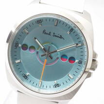 ポール・スミス ファイブアイズ ホリゾンタル F335-T010491 TA Paul Smith SS クォーツ ライトブルー系文字盤 ボーイズ腕時計[870174-AN8_画像1