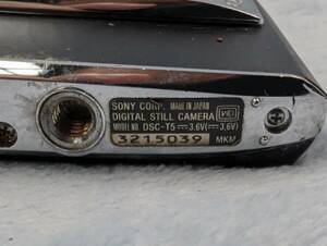  SONY ソニー Cyber shot DSC-T5 デジタルカメラ ストア 現状品 動作未確認 ジャンク扱い 部品取り