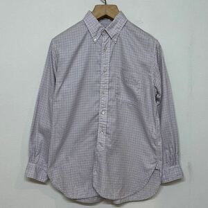 【73】 美品 ENGINEERED GARMENTS 19 th century shirt BD チェック 柄 ボタンダウン シャツ エンジニアードガーメンツ センチュリー M