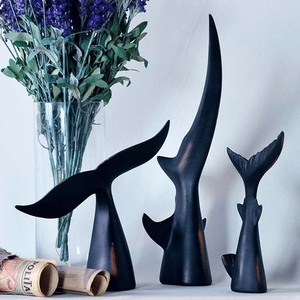 クジラの尾 置物 クジラ 鯨 魚 鮫 サメ フィッシュ フィギュア オーナメント オブジェ アート 海 樹脂 雑貨 小物 インテリア 装飾