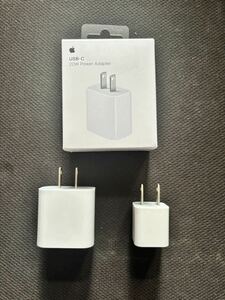 純正Apple USB-C 充電器 USB 20WPower & 5w電源アダプタ セット☆美品★ ACアダプタ お得◎お値打ち◎◎ MHJ83LL/A APPLE 20w