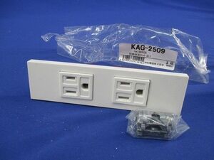 配線器具セット2口(ピュアホワイト) KAG-2509