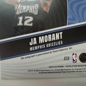 PANINI 2023-24 REVOLUTION BASKETBALL No.A-JAM JA MORANT ON CARD AUTO ASIA RED PARALLEL SSP 特価 ジャ モラント 直筆サイン 直書きの画像6