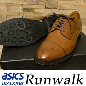 RU4 27.0EE 新品/送料込 アシックス ランウォーク ストレートチップ ビジネスシューズ 27.0EE RUNWALK