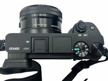 美品 SONY ソニー α6400 WW715296 ミラーレス 一眼カメラ ダブルズームレンズキット ブラック 本体 ボディ 小型 軽量 高速AF 高画質_画像4