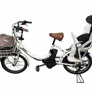 美品 BridgeStone ブリジストン bikke2e ビッケ BK0C26 電動アシスト自転車 チャイルドシート付き 車体 本体 子供乗せ ホワイト 店頭引取可の画像2