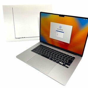 ■【極美品】Apple MacBook Air (15インチ, M2, 2023) メモリ8GB/512GB/充放電2回 2024年3月購入 MKQT3J/A マックブックエア アップル PCの画像1