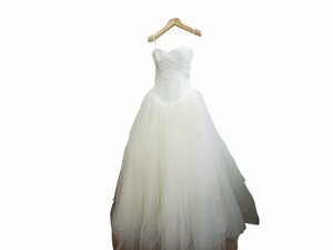 ◎【美品】VERA WANG ヴェラウォン 1G029 バレリーナ ウエディングドレス プリンセスライン IVORY アイボリー サイズ6 手袋 リボン付