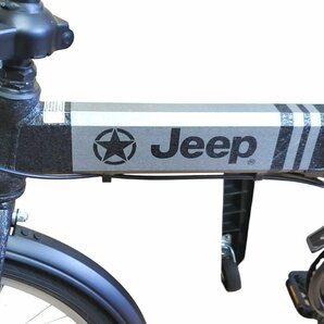 ◎【美品】Jeep ジープ JE-206G AS MI34023 折り畳み 自転車 ブラック かごあり 黒 折りたたみ自転車 6Speeds 20×1.75【店頭直接取引可】の画像4
