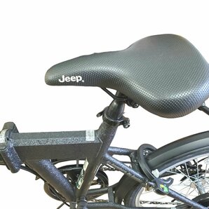 ◎【美品】Jeep ジープ JE-206G AS MI34023 折り畳み 自転車 ブラック かごあり 黒 折りたたみ自転車 6Speeds 20×1.75【店頭直接取引可】の画像6