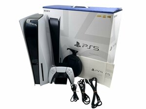 美品 SONY ソニー PlayStation 5 PS5 CFI-1100A 825GB テレビゲーム機 ホワイト 本体 プレイステーション5 ワイヤレスコントローラー付き