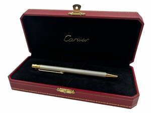 Cartier カルティエ サントス ドゥ カルティエ スティール ゴールドプレイテッド ST150192 ボールペン 文房具 筆記用具 ブランド 箱付き