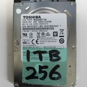 256時間正常判定 1TB 2.5インチHDD 東芝 MD04ABA400V