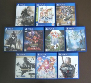 056) PS4ソフト10本セット　スーパーロボット大戦T/ ONE PIECE ODYSSEY/ニーア オートマタ /Ghost of Tsushima/信長の野望　他