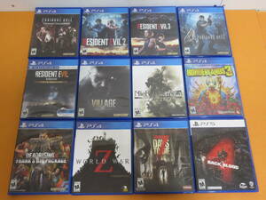 056) 海外版 PS4 PS5 ソフト まとめ RESIDENT　EVIL/NieR/BORDERLANDS/DEAD RISING/WORLD WAR Z