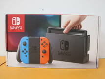 070) 【ジャンク】 Nintendo Switch ネオンブルー×レッド ニンテンドー スイッチ 本体 _画像1