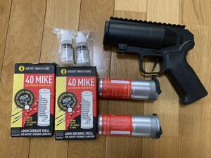 AIRSOFT INNOVATIONS 40MIKE ライラクス　マグナムシェル 40mm グレネード 40マイクモスカート　ピストル