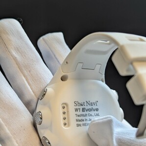 ★未使用品★Shot Navi W1 Evolve(ショットナビ) ホワイト White GOLF ゴルフGPSナビ 腕時計の画像7