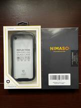 ★（新品） iFace Reflection iPhone SE(第3世代/第2世代)/8/7 ケース クリア 強化ガラス (ブラック) NIMASO ガラスフィルム付_画像1