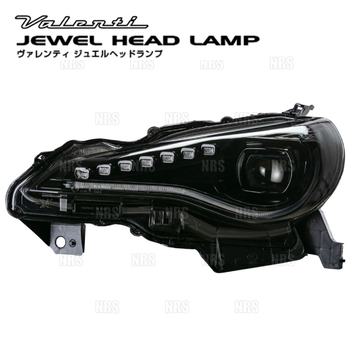 Valenti ヴァレンティ ジュエル ヘッドランプ (クリア/ブラック) BRZ ZC6 H24/3~R2/11 (HL-86Z-CG-2