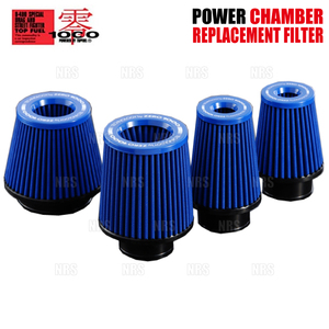 ZERO1000 零1000 POWER CHAMBER パワーチャンバー用 交換フィルター (ライトブルー) KS93サイズ TYPE-2/K-carシリーズ用 (901-A017