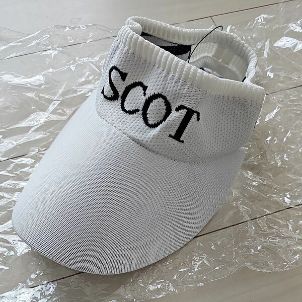 新品未使用 SCOT CLUB サンバイザー ゴルフウェア ツバ広