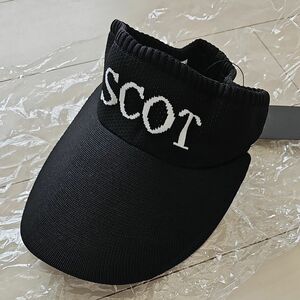 新品未使用 SCOT CLUB サンバイザー ゴルフウェア 