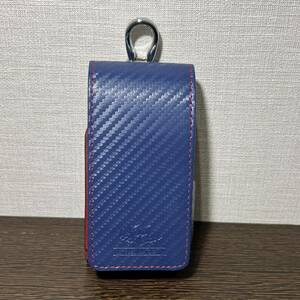 S3★アイコスケース★ナチュラルデザイン 電子タバコIQOS用ケース FLAMINGO IQFL08-Carbon Blue ケースIQOS ハンドメイド等 