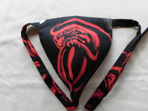  handmade * black cat undergarment fundoshi .. black inside ( red )