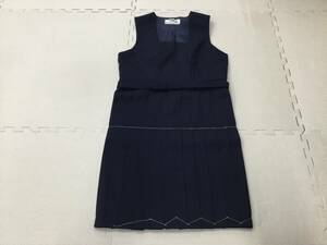 (K)JS16-422B 新品【NIKKE】女子制服 ジャンパースカート サイズ 16程度/前箱ヒダ24本/紺/冬用/女子中学生/女子/コスプレ/小さめサイズ