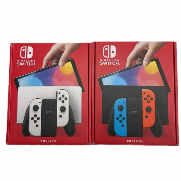 【新品】Nintendo Switch 有機ELモデル　カラー　ネオン/ホワイト2台セット