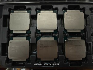 CPU INTEL XEON E5-2637V3 SR202 3.50GHz /6 pieces set operation verification ending 