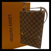 ★【美品】 LOUIS VUITTON ルイヴィトン ショルダーバッグ ダミエ ポートベローPM エベヌ 斜め掛け ポシェット N45271 メンズ レディース★_画像1