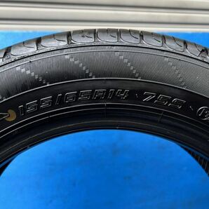 【DUNLOP ENASAVE EC204ダンロップ】《155/65R14 75S》22年製【送料無料※一部地域有料】中古タイヤ4本セット◆バリ山◆の画像8