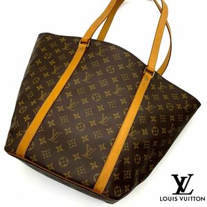 美品！　LOUIS VUITTON ルイヴィトン モノグラム サックショッピング トートバッグ ショルダーバッグ メンズ　レディース　E03