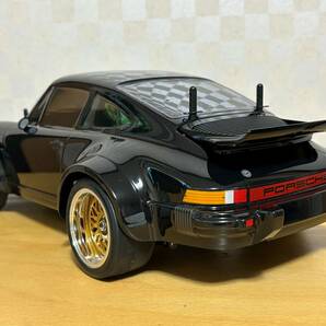 タミヤ 1/10電動RC PORSCHE TURBO RSR TYPE 934 BLACK EDITION （TA02SWシャーシ） 完成品の画像3