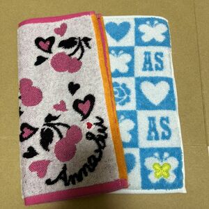 アナスイ　 ハンドタオル　2枚　ANNA SUI タオルハンカチ