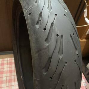 中古MCタイヤ 2021年製造 MICHELIN 2CT+ ROAD5 160/60ZR17 パンク修理痕あり ミシュラン ロード5 160 60 17 3521 A2975の画像5