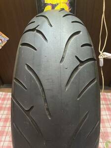 中古MCタイヤ 2022年製造BRIDGESTONE BATTLAX BT023 180/55ZR17 バトラックス スポーツツーリング 180 55 17 1922 A2987