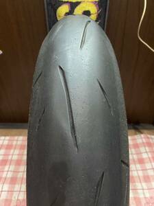 中古MCタイヤ 2022年製造 DUNLOP SPORTMAX α-14 120/70ZR17 ダンロップ スポーツマックス 120 70 17 3022 A3001