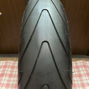 中古MCタイヤ バリ山 MICHELIN 2CT pilot ROAD2 120/70ZR17 ミシュラン パイロット ロード2 120 70 17 0920 A3028の画像1