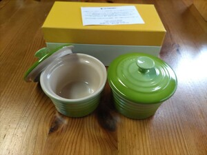 LE CREUSET　ル・クルーゼ　ラムカンS 蓋付　2個セット　未使用