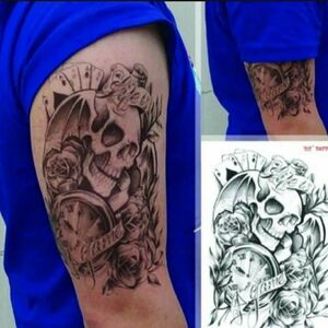 タトゥーシール タトゥー 入れ墨シール 刺青シール tattoo スカル ドクロ