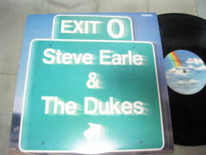【US盤LP】「Steve Earle & The Dukes/EXIT 0」MCA