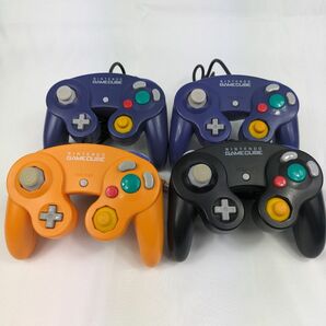 Nintendo ゲームキューブコントローラー ブラック オレンジ バイオレット GAMECUBE GCコン 任天堂