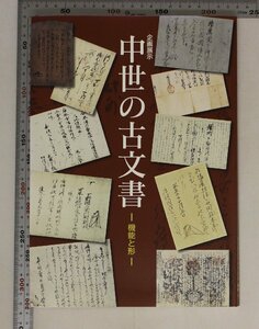 図録『企画展示 中世の古文書 機能と形』国立歴史民俗博物館 補足:文書の様式と背景/文書の作成・伝達と保存/素材と手段/近世文書への展開