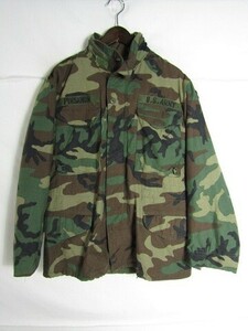 85年製　U.S.ARMY M-65 フィールドジャケット　ウッドランドカモ　SMALL SHORT